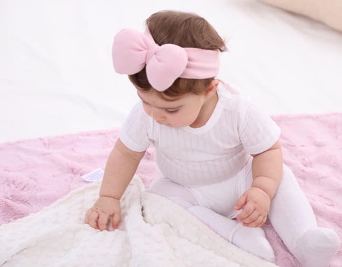 Cozy 50 60 inch) BUTTZO Baby Blanket for Boys Girls Toddlers, Fuzzy Soft Warm Minky Dot Receiving Blanket,Baby Newborn