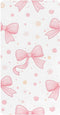 CZXW Pink Bows Polka Dots Crib Sheets Fitted 52" x 28" Natural Cotton