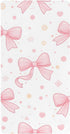 CZXW Pink Bows Polka Dots Crib Sheets Fitted 52" x 28" Natural Cotton