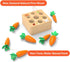 Montessori Toys for 1 Year Old, Wooden Developmental Shape Sorting & Matching Puzzle Carrots Harvest Game for Toddlers