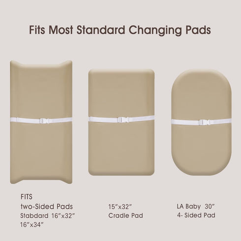 PHF Baby Changing Pad Covers for Boys Girls (2 Pack) - Ultra Soft Breathable Microfiber Table Sheets for Most Baby