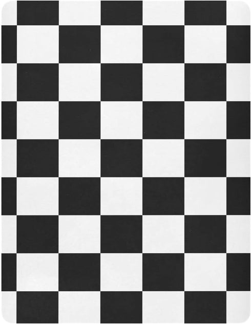 Emelivor Pack 52x28IN Checkerboard Plaid Crib Sheets for Boys Girls and Play Sheets Breathable Mini Crib Sheets Fitted