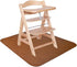Linkidea Vegan Leather Splat Mat for Under High Chair Floor Protector for Kids - Reusable Infant High Chair Mat Food