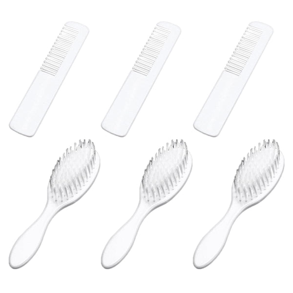 Hair Brush Comb Set for Newborns and Infants, Soft Bristle Scalp Massager