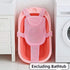HKSICHENGKEJI Baby Bath Seat Mat Infant Bathing Support Mat with Five Safety Support Corner Adjustable Antiskid Bath