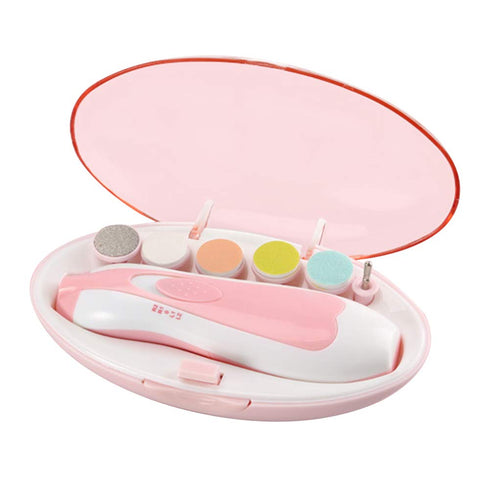 Tubwair Baby Nail Trimmer File with LED Light,Safe Electric Nail Clippers Kit for