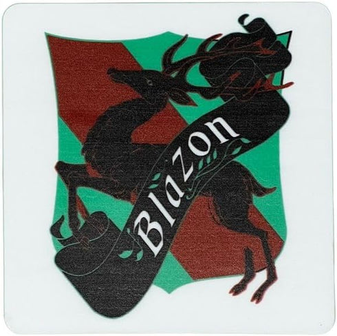 Blazon Medieval Family Board Game Bundle with Expansion Bag and Drink Coaster, Strategy Fun for Adults and Teens