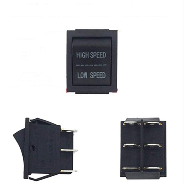 weelye 2 Pcs Kids Electric Ride On Car Accessories, High Speed Low Speed Switch Replacement Parts