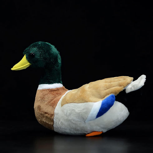 12.2" Nohito Kawaii Realistic Mallard Duck Plush Stuffed Animal Lifelike Green Duck Plushie Pillow Doll Home Decoration