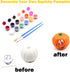 Paint Your Own Squishy Pumpkin, 6 Pack - Slow Rising with Decorating Stickers for Kids Crafts Halloween Thanksgiving
