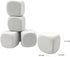 2.5 Inch White EVA Foam Dices for Kids Graffiti, Building Blocks,Creative Painting,Party Supplies, 12 PCS