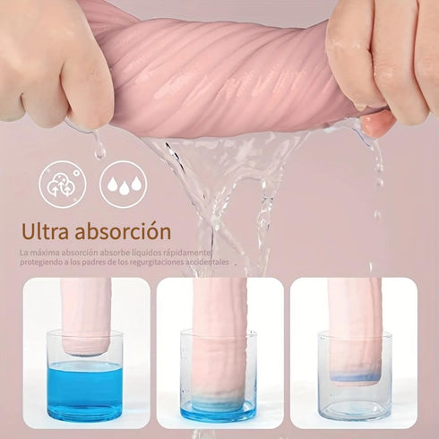 6Pack 20''x10'' 100% 6 norinori Baby Burp Cloths Muslin Washcloths - Muslin Burp Cloths Large Extra Soft Absorbent Baby