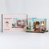 DIY Miniature House Kit, Tailor Shop Mini House Building Kit with Furniture & LED, Tiny House Model for Adults Teens