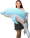 Dolphin Plush Pillow, Super Soft Stuffed Animals, Sea Animal Dolls for Boys Girls, Sleeping Cushion Gift (50cm/19.68in,