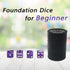 Graduation Gift Dice Stacking Cup Set with 4 Pcs 19mm and 5 Pcs 18mm Standard Dice and Storage Bag