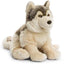 Little Silver Grey Wolf Lifelike Plush Beanbag Stuffed Animal Toy