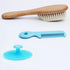 Baby Hair Brush Set - Wooden Handle & Silicone Cradle Cap Brush for Newborns & Toddlers, Ideal Gift