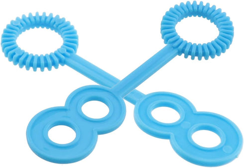 E-outstanding 50pcs Plastic Porous Bubble Stick, Bubble Wand for Outdoor Bubble Making, Interactive Toys (Blue)