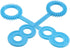 E-outstanding 50pcs Plastic Porous Bubble Stick, Bubble Wand for Outdoor Bubble Making, Interactive Toys (Blue)