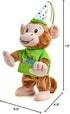 13" Cuddle Barn - Birthday Bash Brett | Animated Stuffed Animal Monkey Plush Toy Dances to Celebration