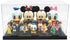 Black Display Case for Minifigure Action Figures - Perfect for LEGO Collectors