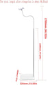 NVRTTRR 35 66 inch 1/4 (170CM+zj) Baby Monitor Floor Stand, or Adjustable Height, Flexible Gooseneck Mount with Screw