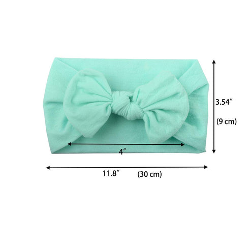 CÉLLOT Super Stretchy Soft Knot Headbands with Hair Bows, Head Wrap Hair Accessories for Newborn Baby Girls, Infant