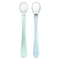 Silicone and Sprout Ware First Food Spoons - Light Sage/Light Blueberry