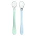 Silicone and Sprout Ware First Food Spoons - Light Sage/Light Blueberry