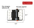 Double Button Adhesive Refrigerator Door Locks with Keys, Child Proof Freezer Door Lock and Safety Cabinet Locks