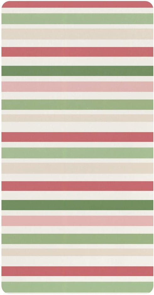 miaozhen Cotton Crib Sheets for Baby Boys Girls Soft Breathable Spring Stripes Offwhite