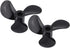 3 4mm RC Boat Propellers, Durable Plastic Blades CW CCW Design, Outboard Propellers, Shaft for RC Hobbyists, Boat