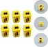 Toyvian 6Pcs Mini Trash Can Toy, Dollhouse Trash Can Educational Garbage Pail Model Toy