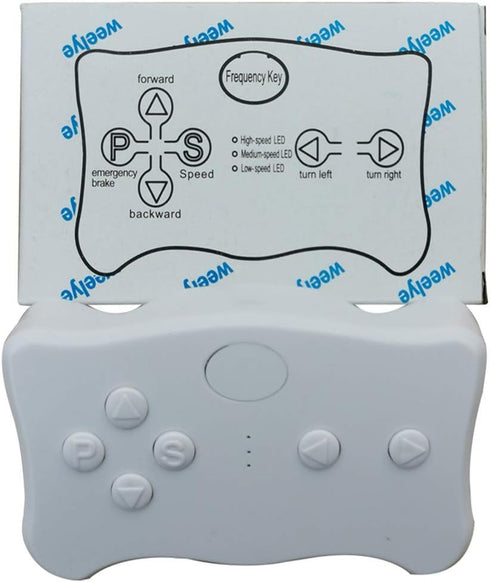 weelye 2.4G TX1 Bluetooth Remote Control White Button for Special Children's Electric Vehicles, Model is only Suitable