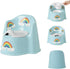 Potty Training Toilet for Toddlers with Easy-Clean Removable Bowl, Built-In Splash Guard,