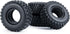 RCLIONS 4pcs Rubber Micro 1" RC Wheel Tires with Foam Insert for 1/24 Axial SCX24 AXI00001 AXI00002 Deadbolt