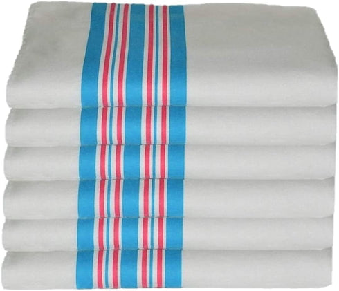 6PK - Soft 100% Cotton Nursery Receiving Hospital Baby Blankets 30 x