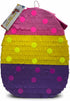 APINATA4U Handmade Easter Egg Pinata with Multicolor Polka Dots, Easter Theme Birthday