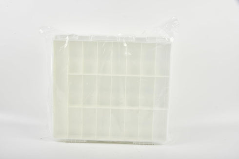 FULLCASE Toys Organizer Storage for Hot Wheels Cars, Double-Sided Carrying Box with 48 Compartments, White