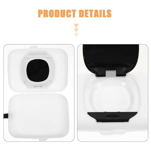 2 Pack 6.29X4.33X1.18In COHEALI Portable Baby Wipes Dispenser Reusable Travel Wipe Case with Durable Hanging Strap