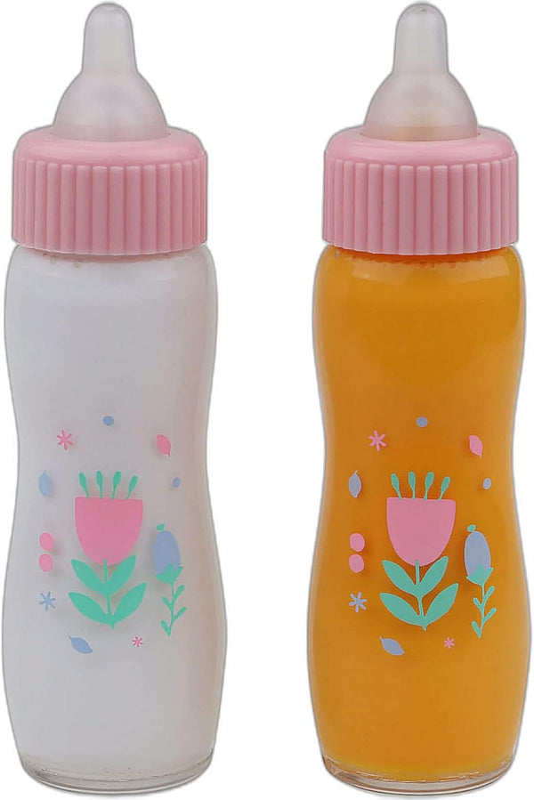 JC Toys Deluxe Disappearing Magic Bottles | Fits All Dolls | Milk