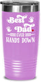 The Improper Mug Best Dad Ever Hands Down Tumbler Fathers Day Birthday Cute Appreciation Pregnancy