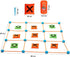 2-in-1 Bean Bag Bottle and Can Throwing Play Set for Outdoor and Indoor Games, Rope Throwing Tic Tac Toe Set