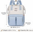 Mergct Backpack Mummy Backpack Diaper Bag for Mom Large Capacity Baby Bag with Insulated Pockets, Waterproof with Wipes