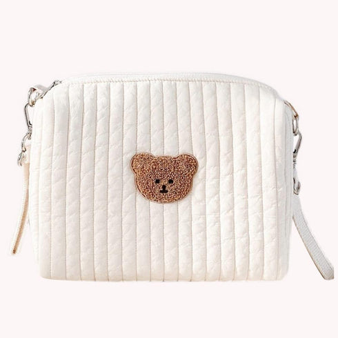 Mommy Lushandy Baby Small Diaper Bag Mini Stroller Storage Bag Quilted Cotton Cute Organizer Pouch Kawaii Bag