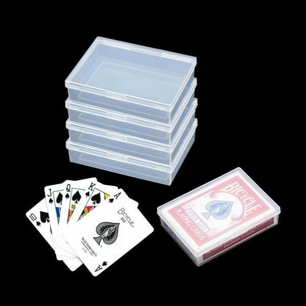 4 Pcs Playing Card Case, Storage Box for Bank Card, Business Card, Game Cards, Card Deck Holder