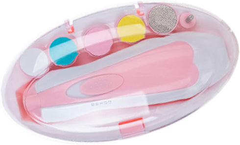 NOENNULL Trimmer Set, 6 Baby Nail Electric Safe Baby Nail Clippers Baby Nail File Kit Manicure Trim Polish Grooming kit