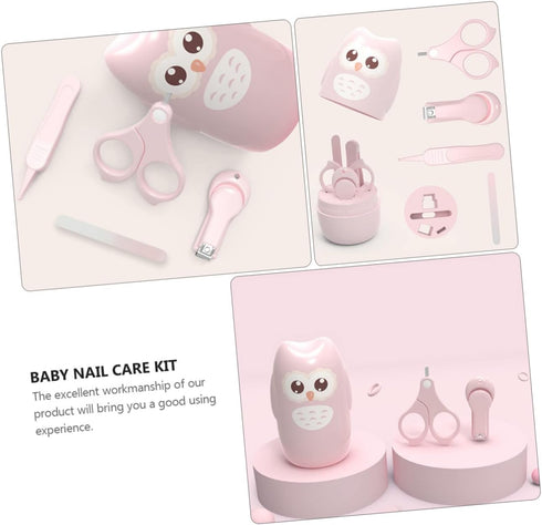 Set UPKOCH Nail Clipper Ergonomic Safe Boy Girl Nail Care Kit with Tweezers Scissors and File for Newborns Grooming