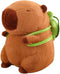 Capybara Stuffed Animals Plushies, Adorable Plush Toy with Removable Turtle Backpack, Unique Gifts for Kids