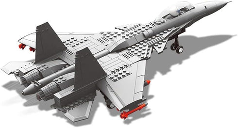 Fighter Bricks Series - 281pcs Building Blocks Set, Airplane Model Building Kits for Educational Fun